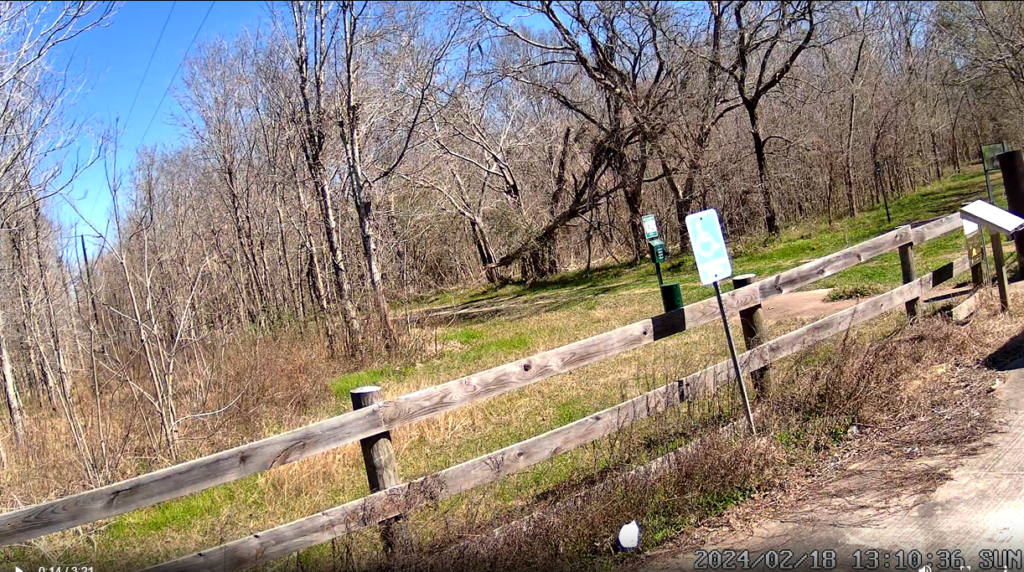 Trailhead with parking area